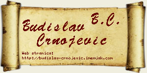 Budislav Crnojević vizit kartica